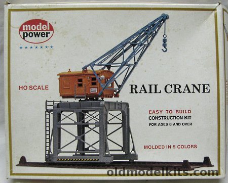 Model Power HO Rail Crane (Overhead Crane) - HO Scale, 424 plastic model kit